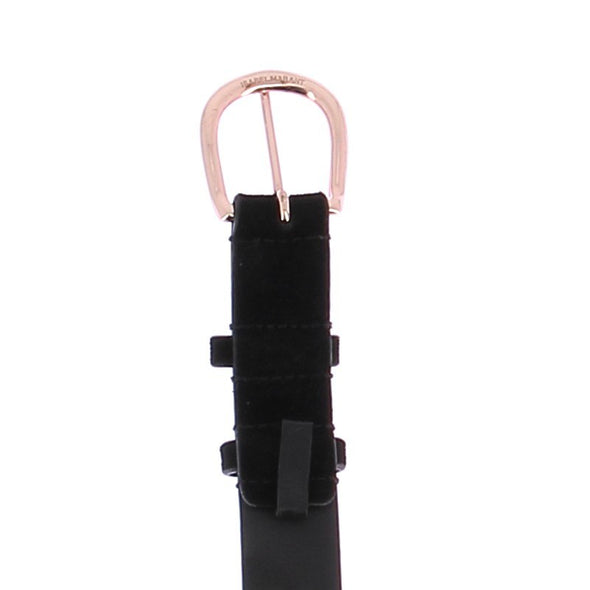 Ceinture noire à strass