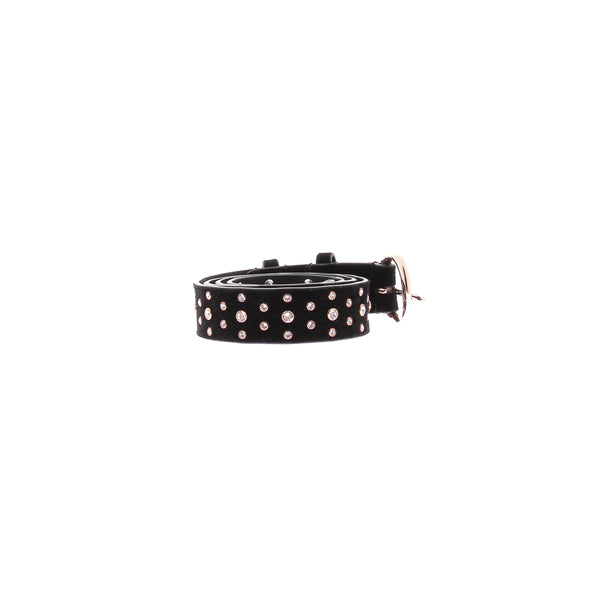 Ceinture noire à strass