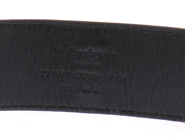 Ceinture en cuir noire