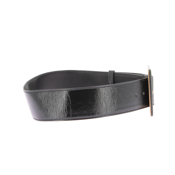 Ceinture en cuir verni