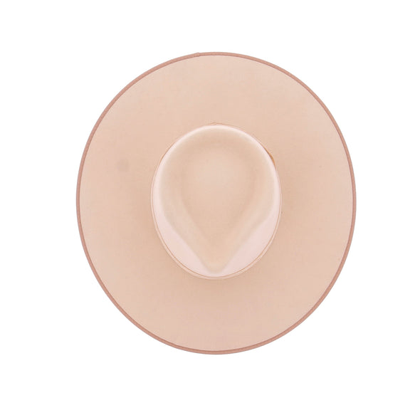Chapeau beige en laine