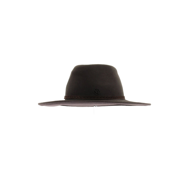 Chapeau en feutre marron