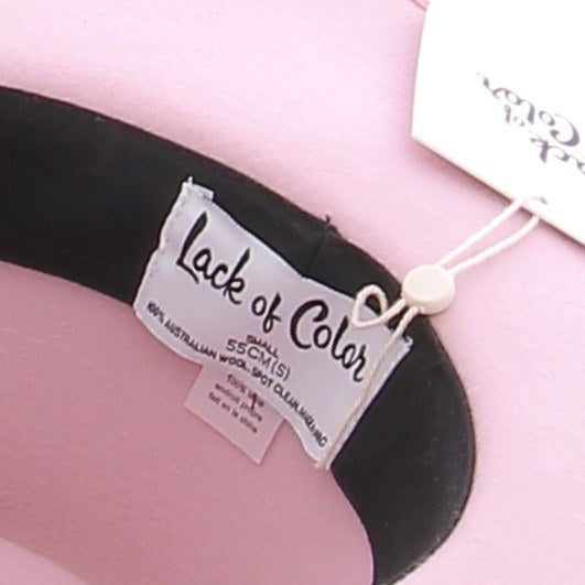 Chapeau rose en laine