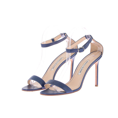 Sandales en cuir bleu