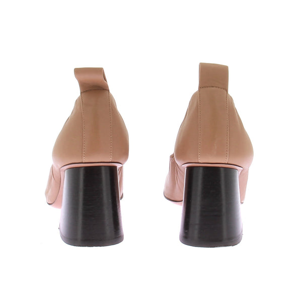 Escarpins en cuir marron "Soft Ballerina"