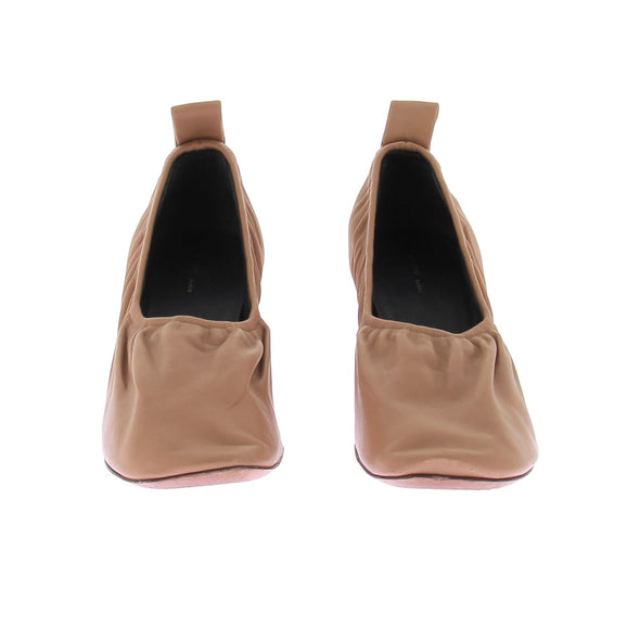Escarpins en cuir marron "Soft Ballerina"