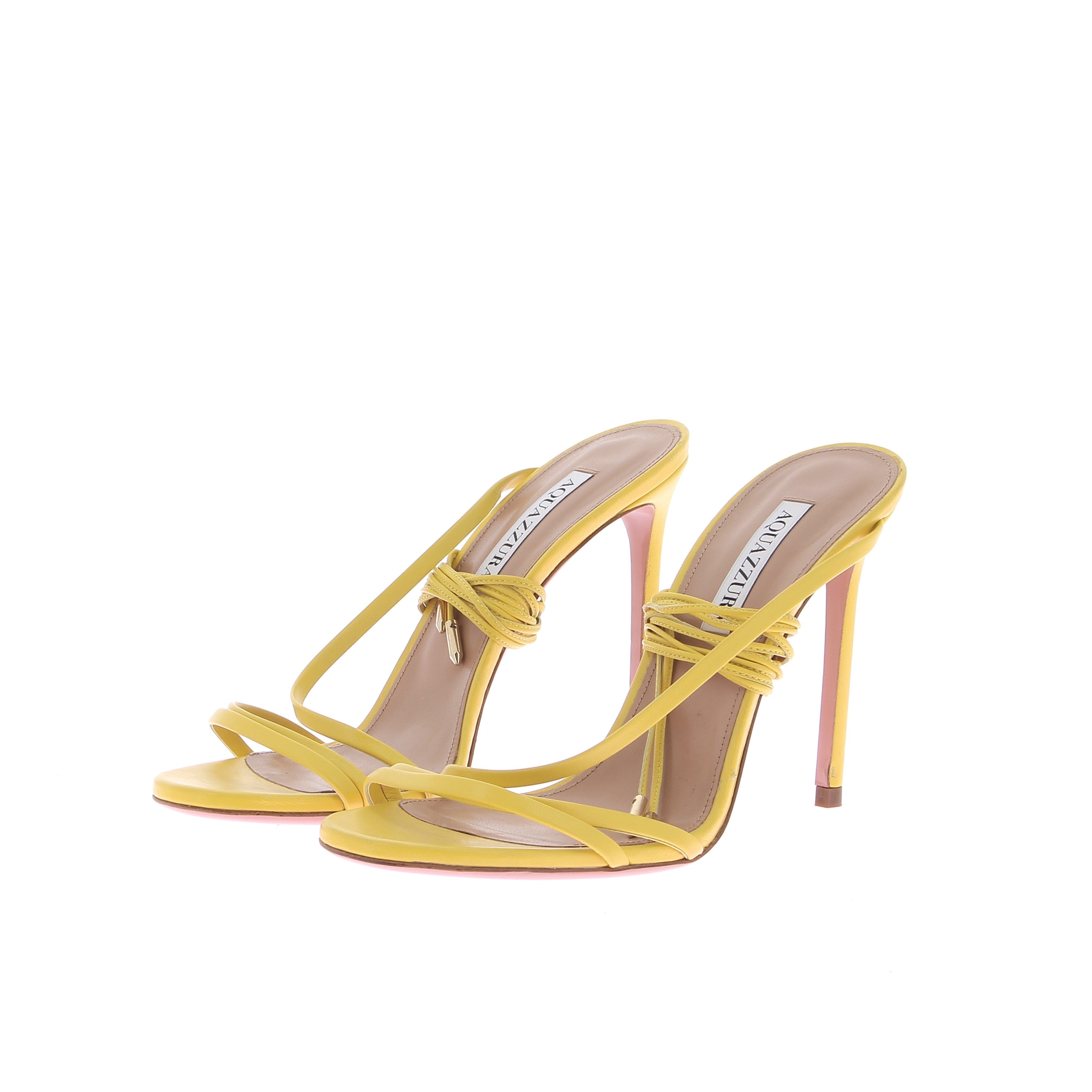 Sandales a talons jaune Personal Seller Paris