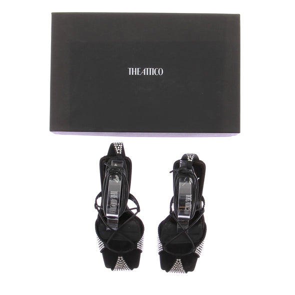 Sandales noires et strass