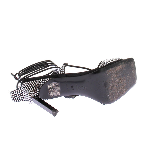 Sandales noires et strass