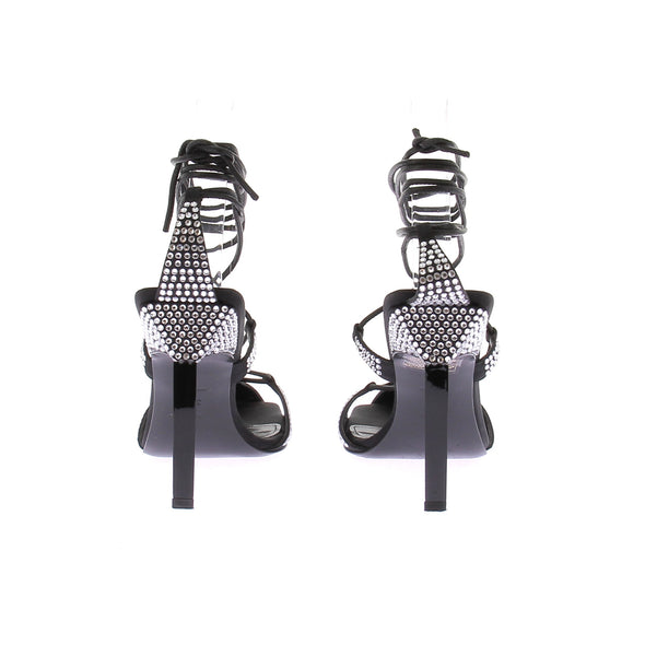 Sandales noires et strass