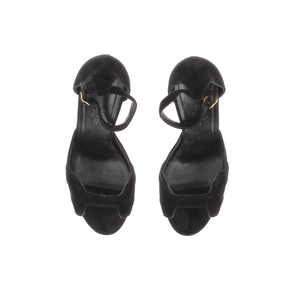 Sandales à talons "Première" noires