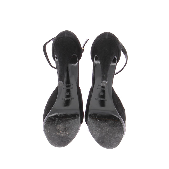 Sandales à talons "Première" noires