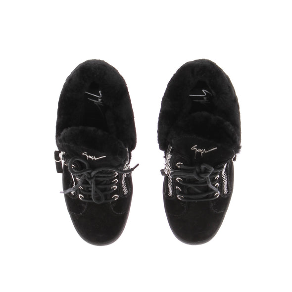 Baskets compensées noires