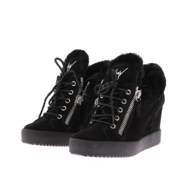 Baskets compensées noires