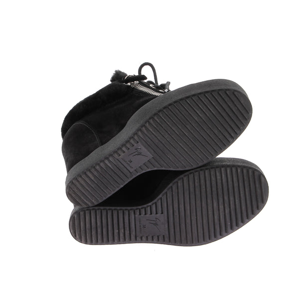 Baskets compensées noires