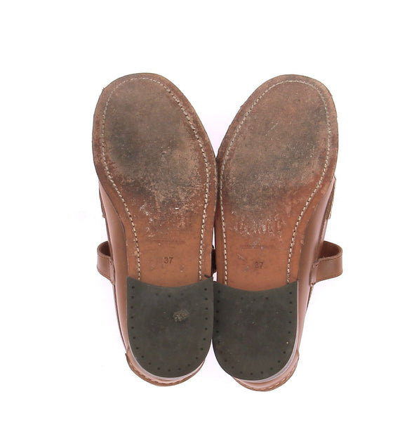 Mocassins en cuir marron "Maqueda"