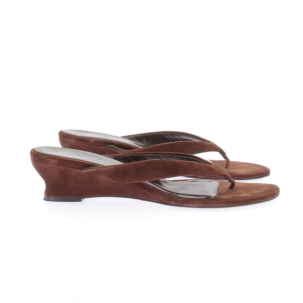 Mules à talons en daim