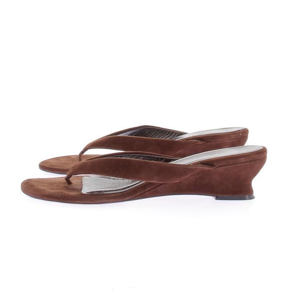 Mules à talons en daim