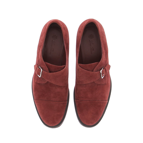 Mocassins en daim bordeaux