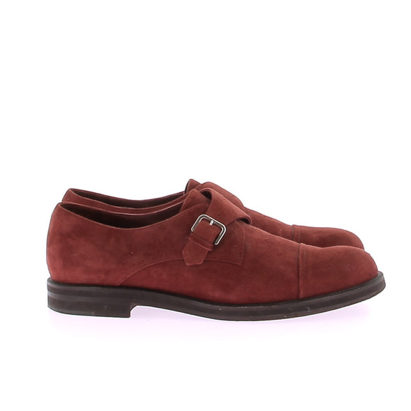 Mocassins en daim bordeaux