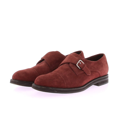 Mocassins en daim bordeaux