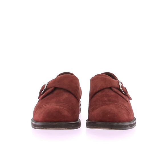 Mocassins en daim bordeaux