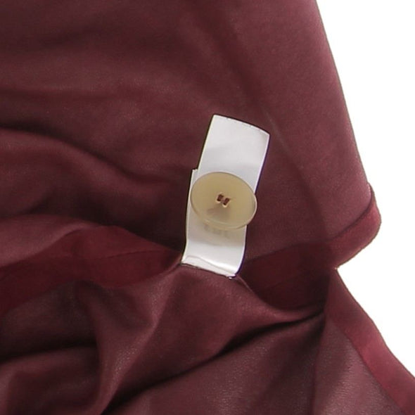 Blouse en cuir bordeaux