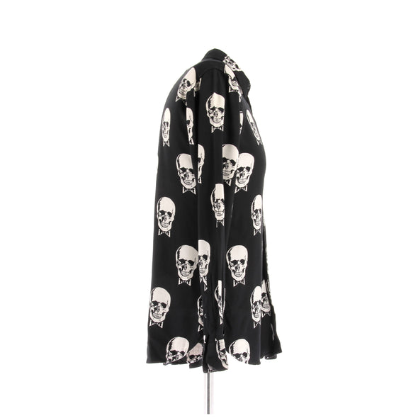 Chemise noire à imprimé