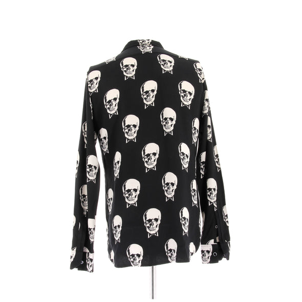 Chemise noire à imprimé