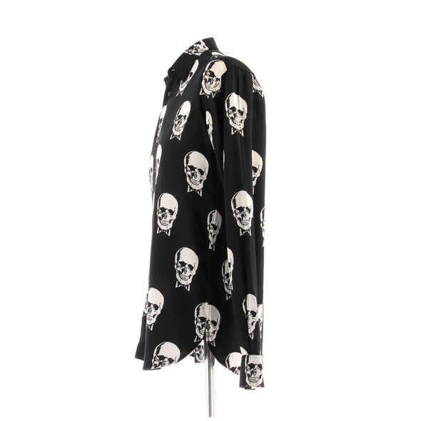 Chemise noire à imprimé