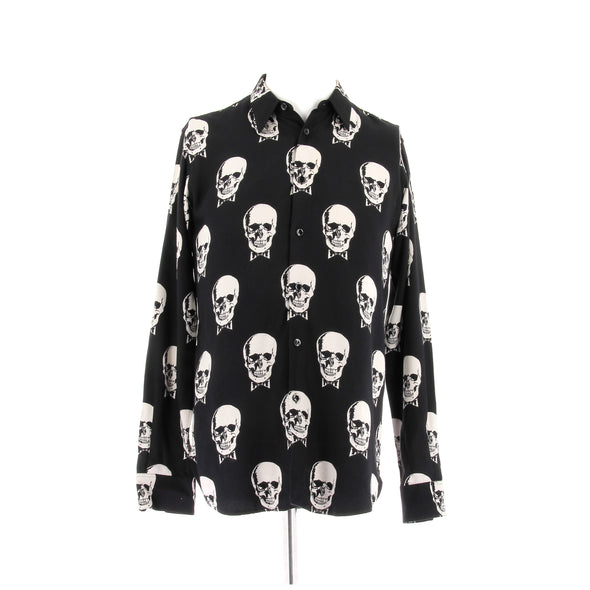 Chemise noire à imprimé