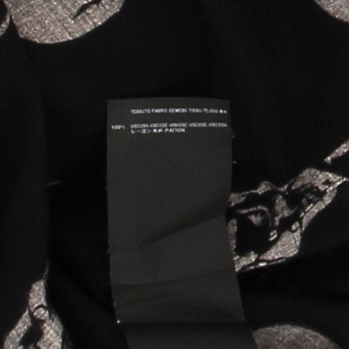 Chemise noire à imprimé