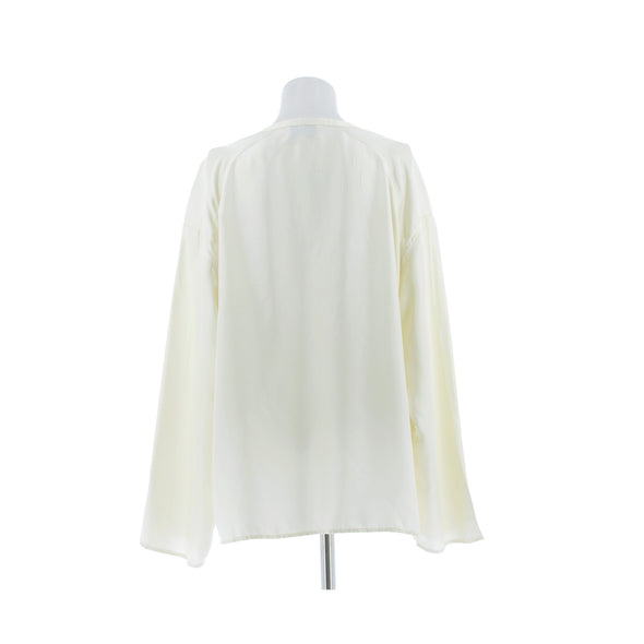 Chemise en soie blanche "ZAMILA"
