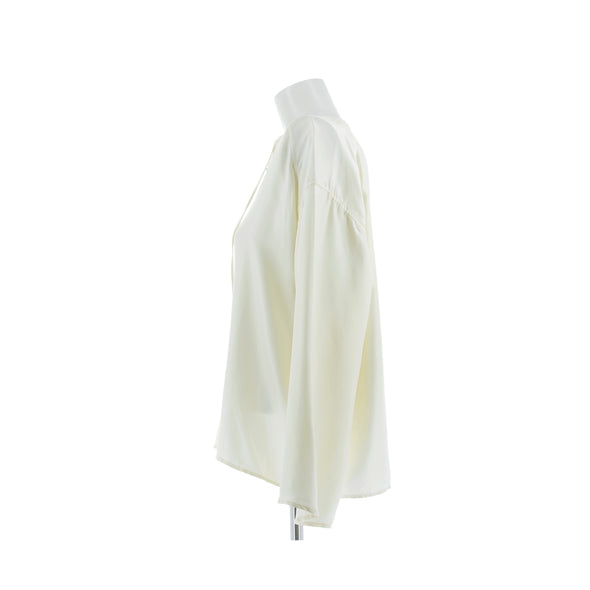 Chemise en soie blanche "ZAMILA"