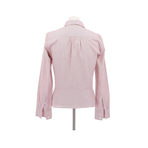 Chemise à petits carreaux rouges