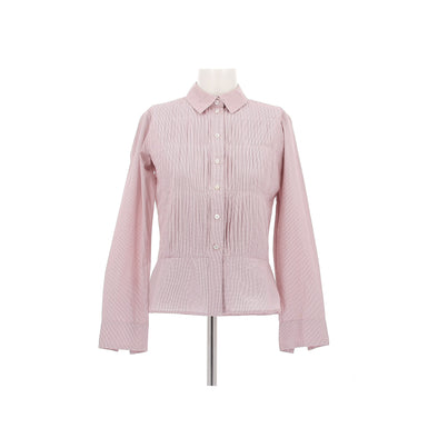 Chemise à petits carreaux rouges