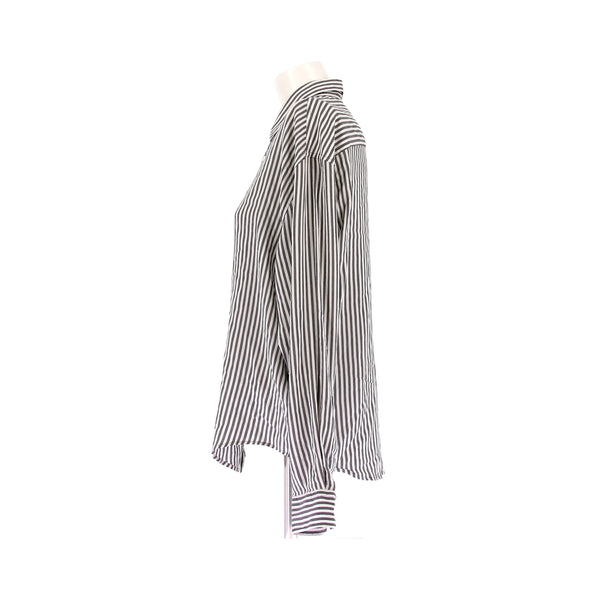 Chemise blanches à rayures grises