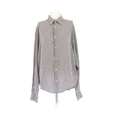 Chemise blanches à rayures grises