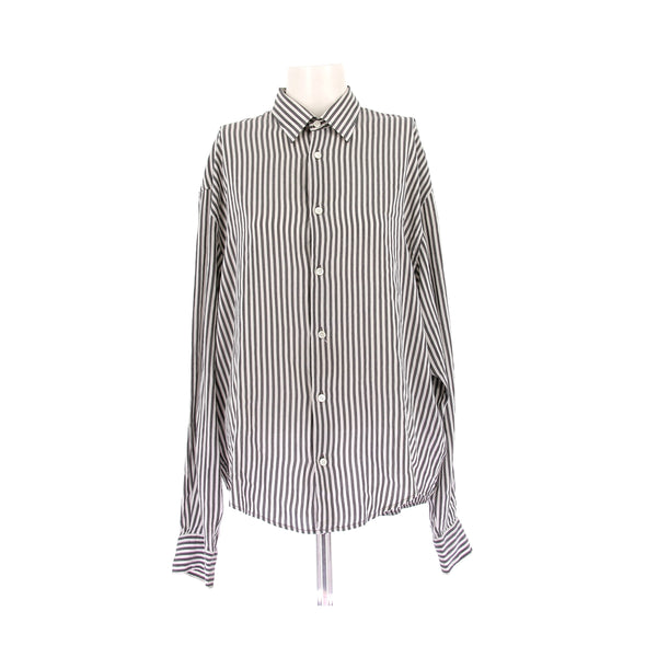 Chemise blanches à rayures grises