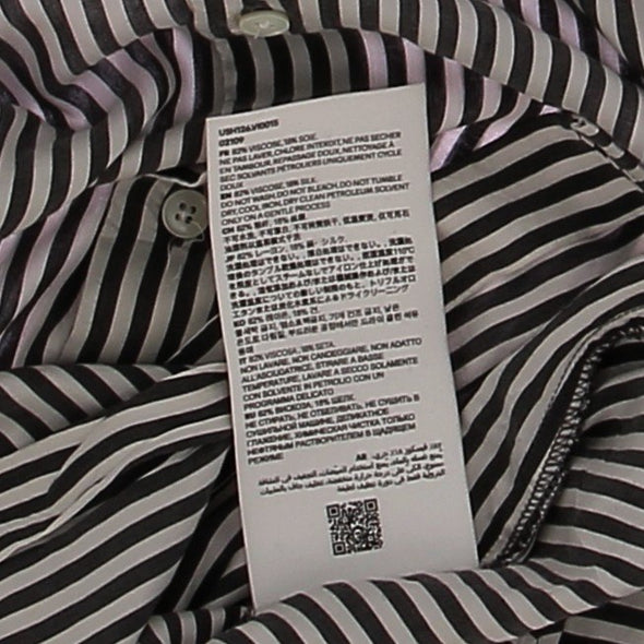Chemise blanches à rayures grises