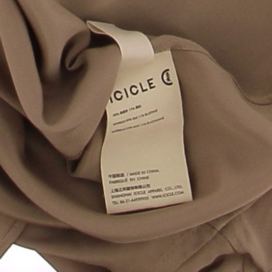 Chemise en soie beige