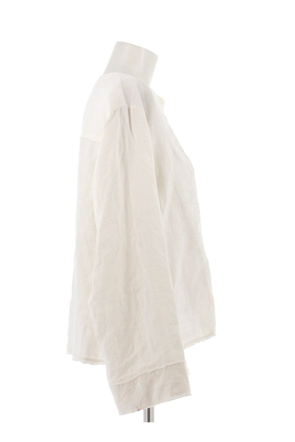 Chemise en lin blanche