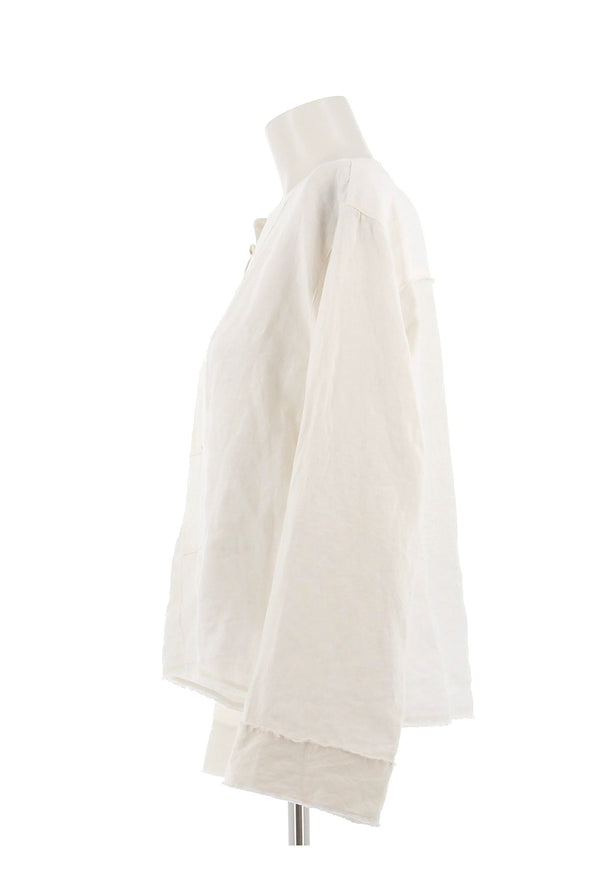 Chemise en lin blanche