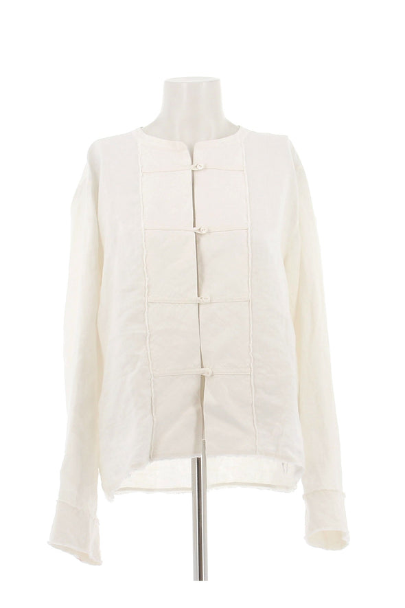 Chemise en lin blanche