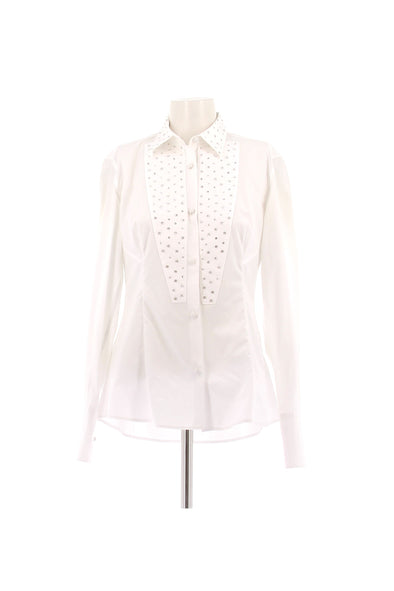 Chemise blanche avec strass