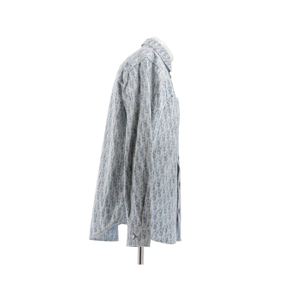 Chemise en denim à monogramme