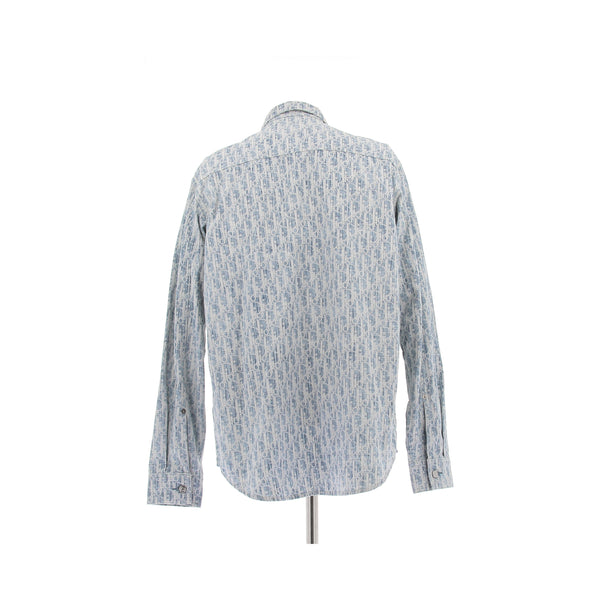 Chemise en denim à monogramme