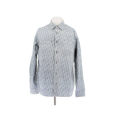 Chemise en denim à monogramme