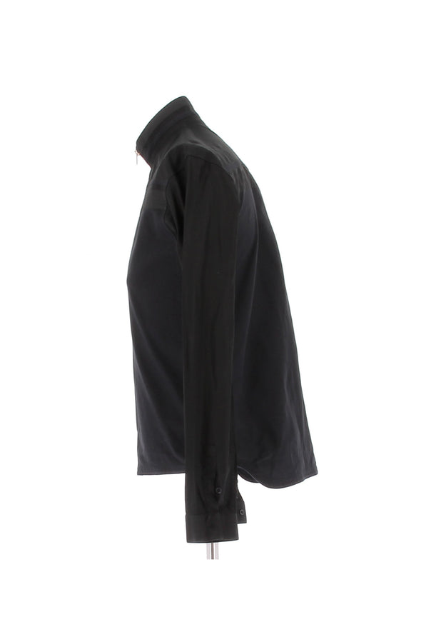 Chemise noire à zip