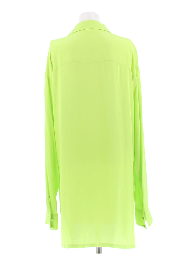 Chemise verte fluo